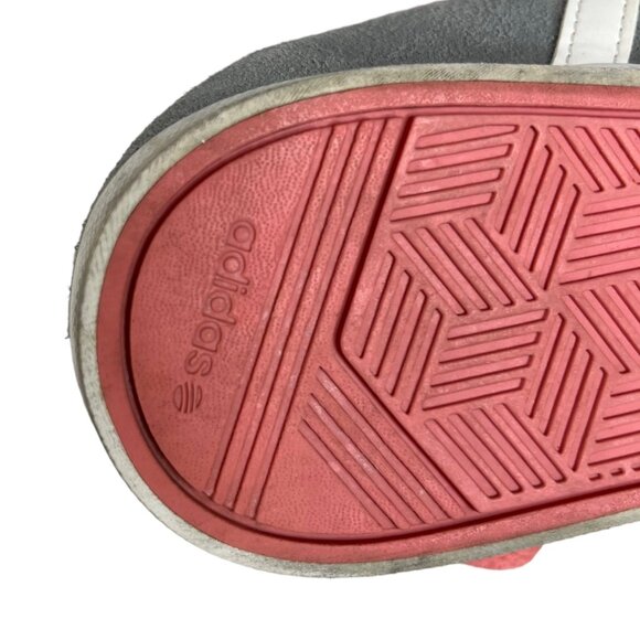 Adidas Sneakers Shoes Womens Size 6.5 Gray Pink Lace Up Neo Label - Picture 8 of 14